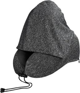 Oreiller cervical en forme de U pour sweat à capuche, en mousse à mémoire de forme, en polyester, pour voyage, adulte, soulagement des douleurs aux épaules en avion, lavable - Product Image 1