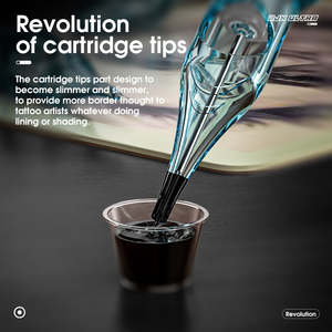 Spring Powered TURBO Tattoo Trang Điểm Vĩnh Viễn Kim Hộp Mực Bugpin Và Hộp Mực Điện Điểm Rỗng - Product Image 6