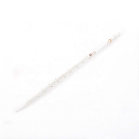 Pipette de mesure en verre Rongtai Lab 1630A 10 ml -1/10 Ambre Graduation Class a Pipette en verre de transfert de mesure