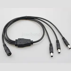 5.5x2.1mm 1 à 2,3,4,5,6,8 prise femelle à mâle câble adaptateur de répartiteur d'alimentation cc bande LED caméra de vidéosurveillance