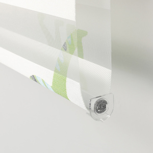 Tende <span class=keywords><strong>a</strong></span> <span class=keywords><strong>Rullo</strong></span> Oscuranti Manuali Personalizzate per Camerette, Ecologiche, Bianche Stampate, <span class=keywords><strong>con</strong></span> Fori Stenopeici Integrati, in Tessuto Zebra - Product Image 3