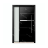Dernier design moderne portes d'entrée extérieures de villa portes métalliques pivotantes porte extérieure en acier pour la maison