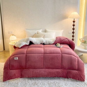 Housse de <span class=keywords><strong>couette</strong></span> <span class=keywords><strong>d</strong></span>'hiver <span class=keywords><strong>en</strong></span> <span class=keywords><strong>laine</strong></span> <span class=keywords><strong>d</strong></span>'<span class=keywords><strong>agneau</strong></span> velours lait et remplissage de <span class=keywords><strong>couette</strong></span> - Product Image 1
