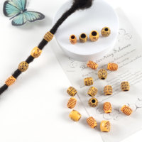 Perles pour Dreadlocks Accessoires de Tressage Décoration Bagues de Cheveux Manchettes LOCS