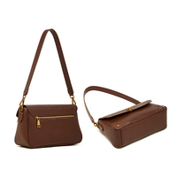 Sac à bandoulière en cuir rétro personnalisable, luxe discret, pour femme, marque privée