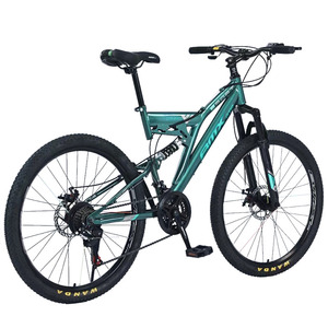 Mountain bike, 26 pollici, freni a doppio disco, sospensione della forcella anteriore, capacità di carico di 150 kg, pedali con perline, bicicletta da <span class=keywords><strong>uomo</strong></span> per adulti - Product Image 4