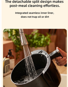 <span class=keywords><strong>Friteuse</strong></span> à air électrique 6,5 L de qualité supérieure 2026 <span class=keywords><strong>avec</strong></span> écran tactile pour une cuisson saine sans <span class=keywords><strong>huile</strong></span> de poulet et de frites à la maison - Product Image 6