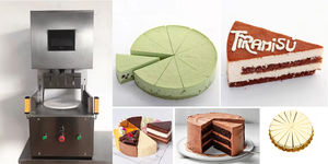 Machine à découper les gâteaux triangulaires de petite taille pour boulangerie commerciale, trancheuse à fromage ultrasonique, diviseur de gâteaux ronds en éponge - Product Image 2