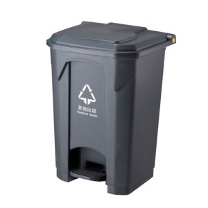 سلة مهملات كبيرة بدواسة سعة 80 لتر للاستخدام الداخلي/الخارجي، حاوية قمامة بلاستيكية بعجلات للمطبخ والاستخدام الخارجي وإعادة التدوير - Product Image 4