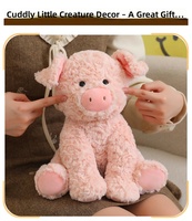 Peluche Lion Assis Doux et Ondulé, Coussin Animal en Peluche, Cadeau pour Enfants et Décoration Intérieure