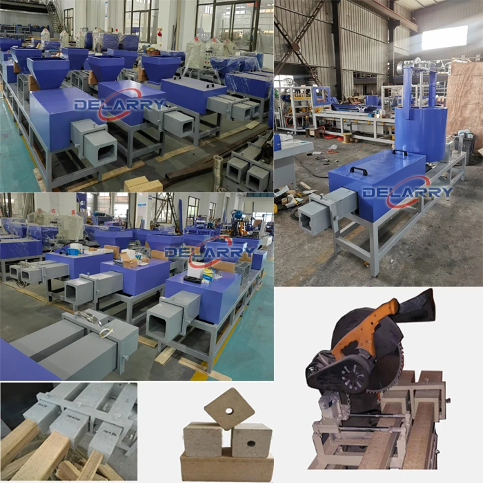 Factory Price Hot Selling Wood Pallet Block Maker Wood Sawdust Block Making Machine Used For Euro Pallet