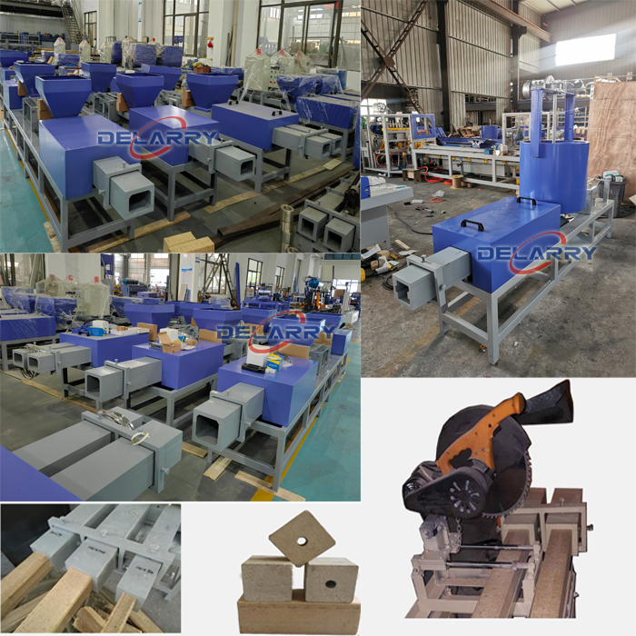 Automatic Wood Sawdust Pallet Block Making Machine Wood Shaving Chips Pallet Feet Compress Machine