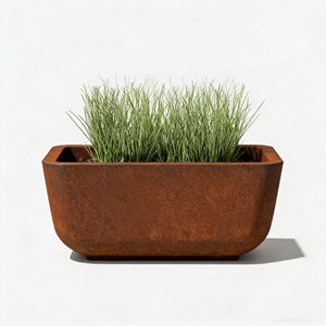 Jardinière en acier Corten <span class=keywords><strong>pour</strong></span> extérieur, <span class=keywords><strong>pot</strong></span> de fleurs en métal résistant aux intempéries, jardinière de jardin <span class=keywords><strong>pour</strong></span> la décoration de la cour, du patio et du paysage - Product Image 5