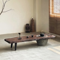 Meubles Wabi Sabi Villa Table à thé japonaise en bois massif Design moderne Table basse pour salon
