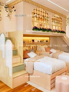 <span class=keywords><strong>Letto</strong></span> a castello in legno massello <span class=keywords><strong>per</strong></span> bambini, con contenitore, trasformabile da monolocale a due camere, ideale <span class=keywords><strong>per</strong></span> camerette da principessa, <span class=keywords><strong>per</strong></span> famiglie e appartamenti piccoli. - Product Image 2
