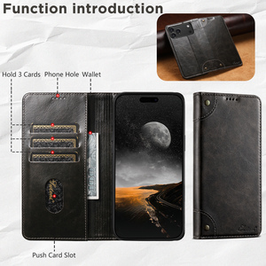 เคสโทรศัพท์ SUTENI สำหรับ <span class=keywords><strong>iPhone</strong></span> 17 Pro Max พร้อมที่ใส่บัตรแม่เหล็ก ฝาพับแบบกระเป๋าสตางค์ หนัง<span class=keywords><strong>เทียม</strong></span> รุ่น 16 <span class=keywords><strong>Plus</strong></span> 15 Pro 14 13 12 - Product Image 5