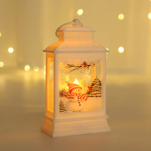 Lanternes éoliennes colorées en 3d, lampions lumineux, bonhomme de neige, Elk Santa, lampe décorative de noël, lumière de nuit, cadeau scintillant - Product Image 4