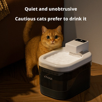 Fontaine à eau pour chat, système de filtration automatique à circulation, rechargeable par USB, en plastique durable, ultra-silencieux