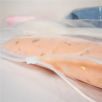 Sacs en plastique givré à fermeture éclair, écologiques, transparents, refermables, pour vêtements, très demandés