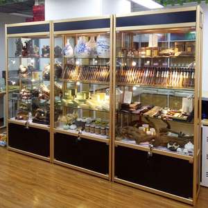 Vetrina moderna per vetrina in alluminio con vetrina in vetro di lusso personalizzato - Product Image 3