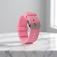 Bracelet de montre en caoutchouc silicone TPU à extrémités courbes, compatible avec Huawei Band 6/Pro, résistant à la transpiration, léger, bracelet de remplacement sportif