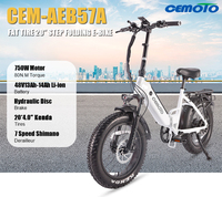 Stock US et UE, vélo électrique pliable rapide 48V 13Ah, stock US, vélo électrique pliable puissant à pneus gras de 20 pouces pour adultes