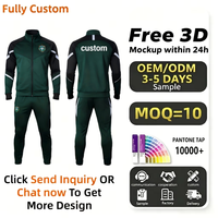 Survêtements personnalisés avec logo pour hommes, fermeture éclair, vêtements pour hommes, sweat-shirt à capuche, ensembles 2 pièces, survêtements de sport pour la salle de sport