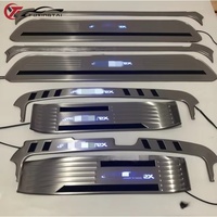 Bande lumineuse LED pour seuil de porte RHD Thaïlandaise pour Hyundai H-1 Starex H1 Huiyi, installation facile, durable, anti-rayures, garniture de seuil de porte intérieure de voiture