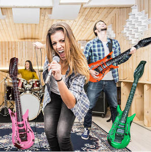 Strumenti Musicali Gonfiabili per Feste, Chitarra e Microfono Gonfiabili Durevoli ed Ecologici, Accessori per Rock <span class=keywords><strong>Star</strong></span> per Bambini - Product Image 5