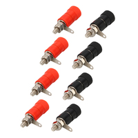 Connecteur de prise banane YIDI 4 mm en cuivre doré nickelé plastique certifié CE, borne à vis, borne de liaison rouge noir audio