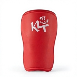 KLTW INT'L Protectores de Espinilleras de Tela de Algodón, Ligeros, Protección Básica, Carcasa de PP Resistente, Lavables, para Kickboxing, Adultos, Todas las Estaciones - Product Image 1