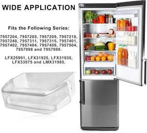 AAP73252202 Contenedor para estante <span class=keywords><strong>de</strong></span> puerta <span class=keywords><strong>de</strong></span> refrigerador (derecho) Fuente <span class=keywords><strong>de</strong></span> energía eléctrica para refrigeradores <span class=keywords><strong>LG</strong></span> y contenedores para estante <span class=keywords><strong>de</strong></span> contenedor <span class=keywords><strong>de</strong></span> puerta <span class=keywords><strong>de</strong></span> refrigerador - Product Image 4