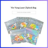 Mini-sachets holographiques refermables en Mylar, pochettes d'emballage en plastique et feuille d'aluminium pour bijoux, pilules, poudres, appâts et hameçons