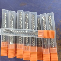 Fraises gauches à double bord personnalisables à vente chaude 3.175mm, 4mm, 10mm, 12mm fraises en bout, outils CNC, acier au tungstène
