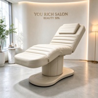 Table de massage électrique de luxe pour cils et visage, design moderne et minimaliste, pour salon de beauté