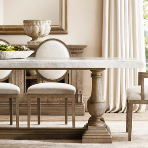 Table à manger en <span class=keywords><strong>bois</strong></span> massif <span class=keywords><strong>de</strong></span> chêne <span class=keywords><strong>naturel</strong></span> au design moderne et luxueux <span class=keywords><strong>chaises</strong></span> meubles table à manger ensemble pour <span class=keywords><strong>4</strong></span> 6 sièges - Product Image 6