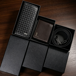 Boîtes rigides de haute qualité, boîtes d'emballage pour portefeuilles et bougies en carton noir minimaliste, luxueuses et exquises, pour boutique de cadeaux - Product Image 6