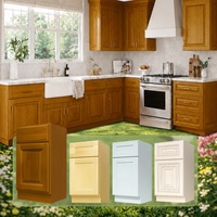 Meuble de cuisine moderne en bois de cerisier/chêne pour projets |   Meubles de cuisine en gros pour les entrepreneurs |   Meubles de cuisine prêts à assembler