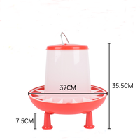 Mangeoire à volaille à poignée automatique en plastique solide 1.5kg 3kg 6kg 9kg mangeoire à poulet pour système d'alimentation de ferme de poulet