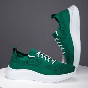 Zapatillas para correr con parte superior de malla elástica, transpirables, con amortiguación, antideslizantes, ligeras, para hombre, para correr, gimnasio y uso diario - Product Image 4