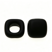 Embouts d'écouteurs en silicone personnalisés, joints en silicone pour casques, coussinets anti-bruit en silicone, anneaux d'oreille carrés en silicone