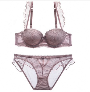 Multifunzionale <span class=keywords><strong>Trasparente</strong></span> <span class=keywords><strong>Reggiseno</strong></span> di Pizzo Delle Donne <span class=keywords><strong>Imbottito</strong></span> In Pizzo Bralette Donne Sexy Matura <span class=keywords><strong>Reggiseno</strong></span> Plus Size Bras Busto Pieno - Product Image 4