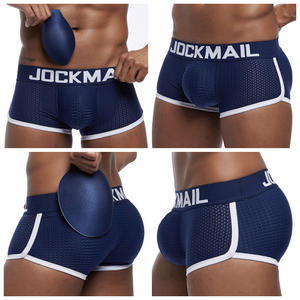 Sous-vêtements rembourrés pour hommes OEM, Boxer Sexy <span class=keywords><strong>Push</strong></span> <span class=keywords><strong>Up</strong></span> Cup, slip en maille, <span class=keywords><strong>short</strong></span> taille basse pour hommes, <span class=keywords><strong>short</strong></span> <span class=keywords><strong>de</strong></span> natation - Product Image 2