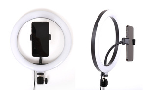 MASSA Anillo de Luz Led <span class=keywords><strong>para</strong></span> Selfie, Trípode <span class=keywords><strong>para</strong></span> <span class=keywords><strong>Celular</strong></span> con Soporte <span class=keywords><strong>para</strong></span> Teléfono Móvil, Transmisión en Vivo, 26cm, 10 Pulgadas, Gran Oferta - Product Image 3