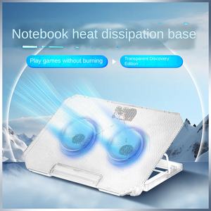 Support de refroidissement pour ordinateur <span class=keywords><strong>portable</strong></span> Nuoxi S200C, radiateur, <span class=keywords><strong>base</strong></span>, cadre de dissipation de chaleur avec ventilateur silencieux, compatible avec les ordinateurs portables de 14/15,6 pouces, en stock - Product Image 2