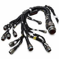 Harness Kabel Kontrol Manajemen Mesin Lokomotif Otomotif OEM dengan Isolasi PVC Peringkat IP65/IP66/IP67