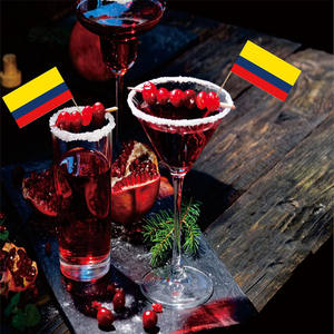 Ventas directas <span class=keywords><strong>de</strong></span> fábrica Bandera <span class=keywords><strong>de</strong></span> papel <span class=keywords><strong>de</strong></span> Colombia Pequeños mini palillos <span class=keywords><strong>de</strong></span> bandera colombiana para aperitivos <span class=keywords><strong>de</strong></span> fiesta Cupcakes - Product Image 6