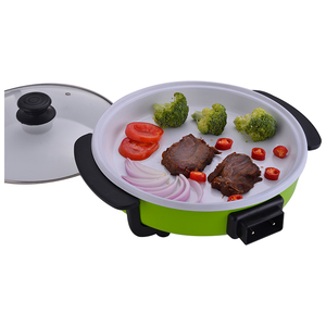 Nueva venta caliente de Control de calor Plaza antiadherente de aluminio 18 pulgadas <span class=keywords><strong>Pizza</strong></span> Grill Pan con tapas - Product Image 4