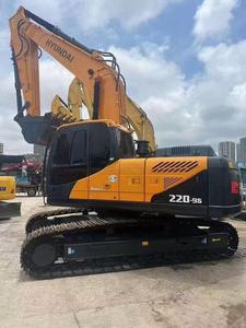 Excavadora de cadenas Hyundai 210-9S usada, 20.6 toneladas, excavadora hidráulica con caja de cambios, bomba, control PLC, equipo original, buen estado. - Product Image 3