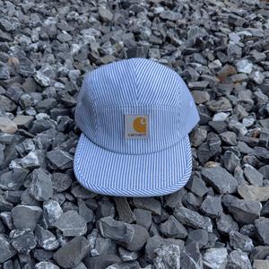 Nouvelle Casquette de Baseball à Visière Plate Style Américain Cinq Pièces Brodé Rayé Hip-hop Street Dance Tendance pour Couple - Product Image 4